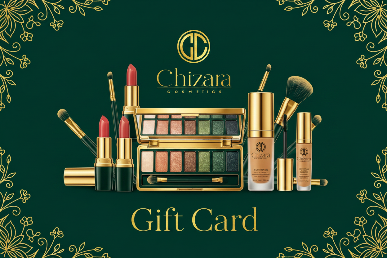 Chizara Cosmetics Gift Card with Makeup